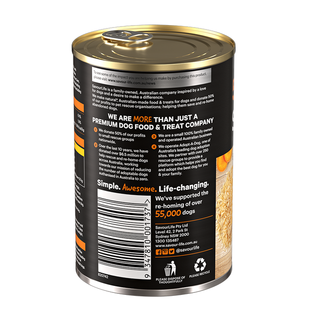 SavourLife - Essentials Chicken with Vegetables & Rice Dog Wet Food (400g)