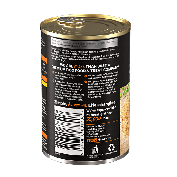 SavourLife Essentials Lamb with Vegetables & Rice Dog Wet Food (400g