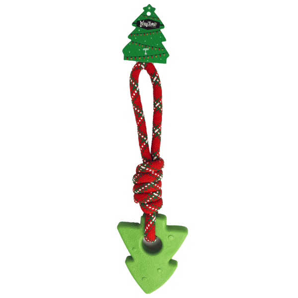 WagTime Christmas Tree Rope Toy (37cm) Pets Domain