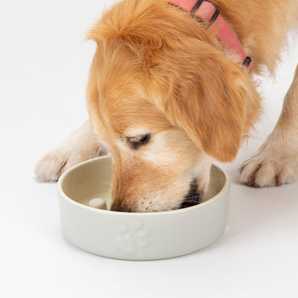 Scruffs - Icon Slow Feeder Pet Bowl Light Grey (20cm)