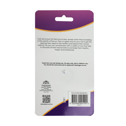 Feline First Blue Bee Ball