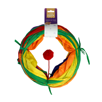 Feline First Rainbow Cat Tunnel