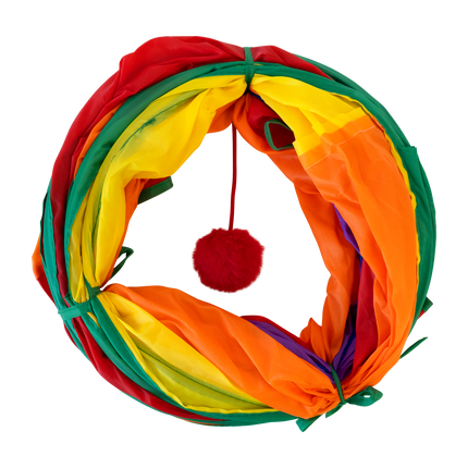 Feline First Rainbow Cat Tunnel