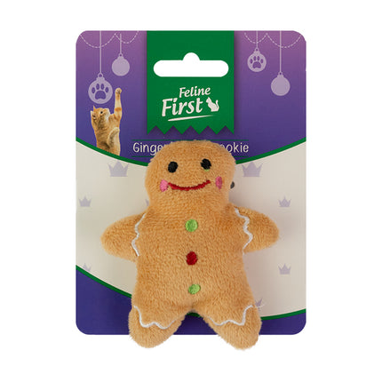 Feline First Christmas Gingerbread Cookie
