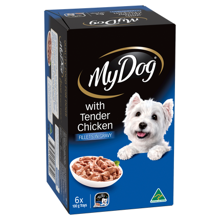 My Dog - Adult Tender Chicken Fillets in Gravy Dog Wet Food (6pk x 100g)