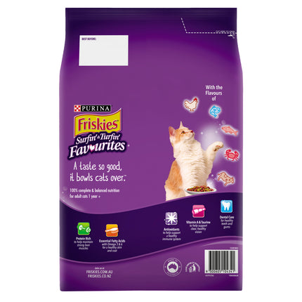 Friskies - Adult Surfin Turfin Dry Cat Food (2.5kg)