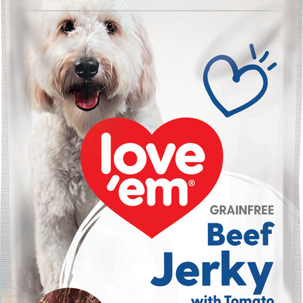 love em - Beef Jerky with Tomato Grain Free Dog Treat (200g)