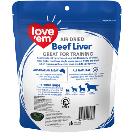 love em - Beef Liver Air Dried Dog Treat