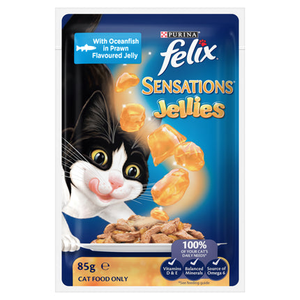 FELIX - Adult Sensations® Jellies Favourites Menu Wet Cat Food (85g x 12pk)