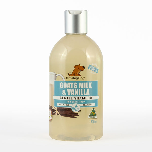 Smiley Dog Goats Milk & Vanilla Pro Sensitive Shampoo (500ml) Pets