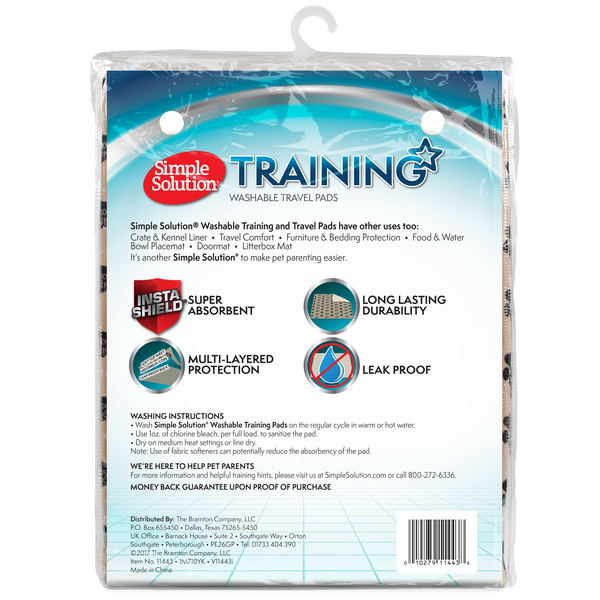 Simple Solution Washable Training Travel Pad 2pk Pets Domain