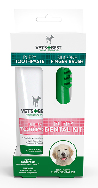 Vets Best Puppy Dental Kit Pets Domain