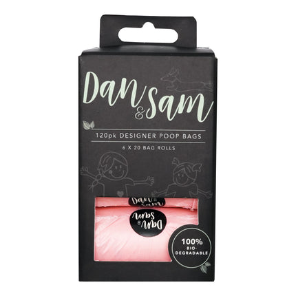 Dan & Sam - Biodegradable Poop Bags (Blush) (120pk)