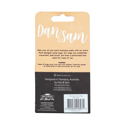 Dan & Sam - Extreme Poop Bags (Blue) (40pk)