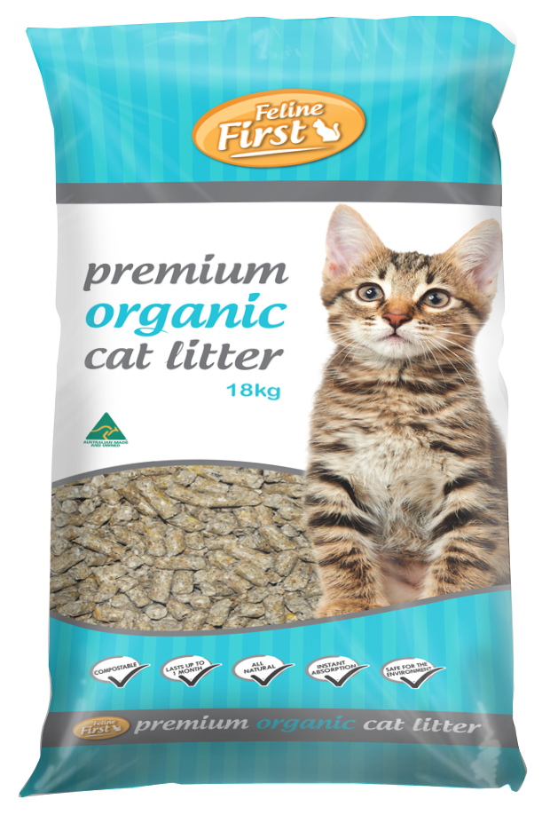 Feline First Premium Organic Cat Litter 18kg