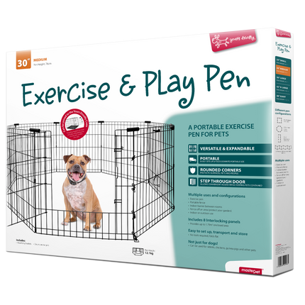 Yours Droolly - Exercise Pen with Door (30in)