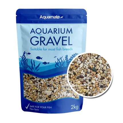 Aquamate - Natural Gravel 2kg (Gold)