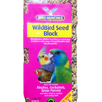 Bird Munchies - Wild Bird Seed Block 1.4kg