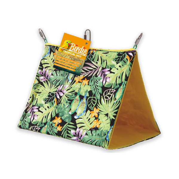 Birdie Tropical Bird Hut (33cm) Pets Domain