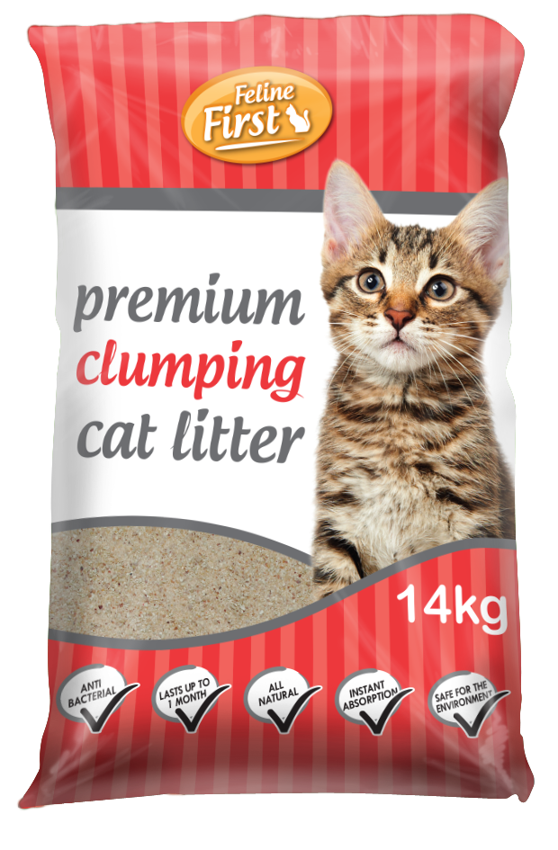 Feline First - Clumping Cat Litter (14kg)