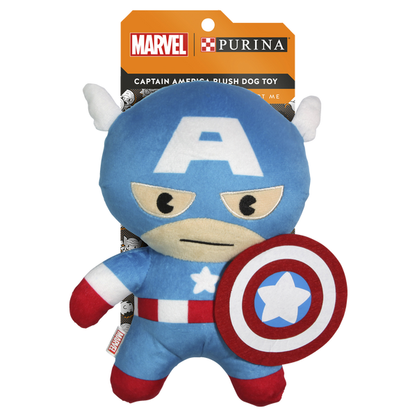 Total Care Marvel Captain America Plush Dog Toy