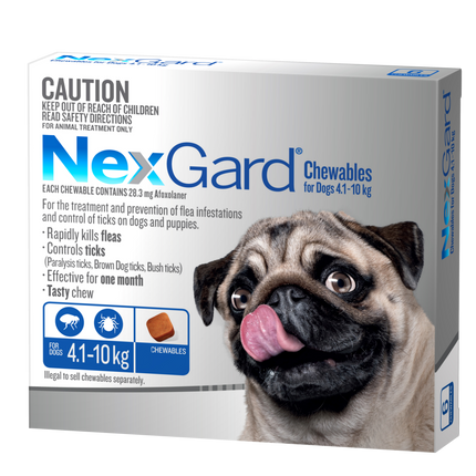 NexGard Chewables Dog - 4.1-10kg (6pk)
