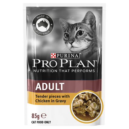 PRO PLAN - Adult Chicken in Gravy Cat Wet Food (85g x 12pk)