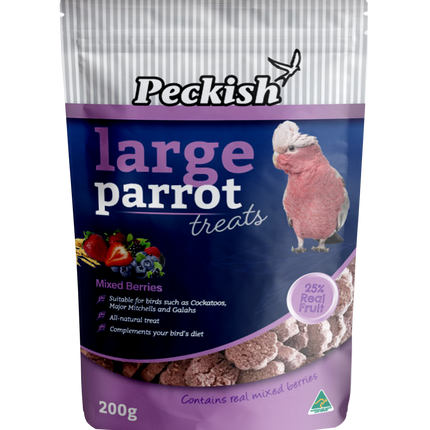 Peckish - Large Parrot Mixed Berry Treat 200g