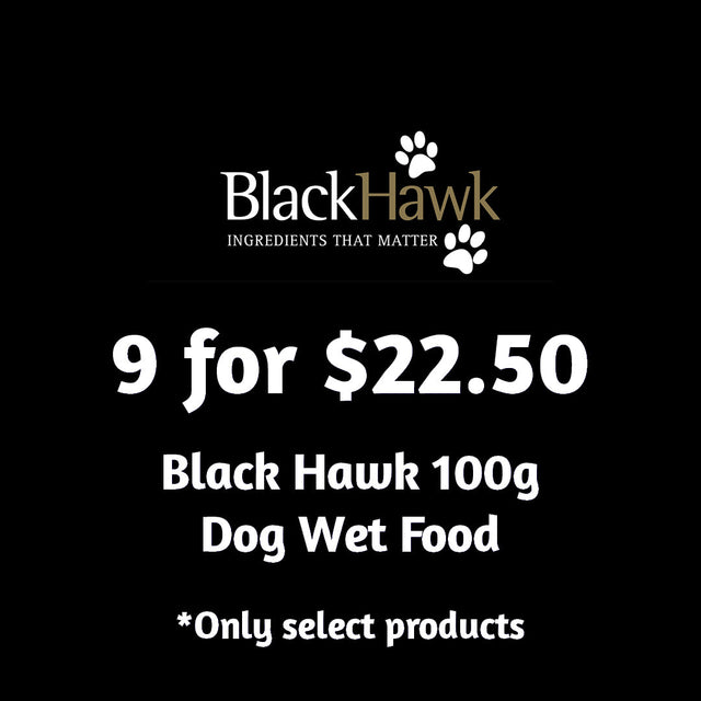 Black Hawk 100g Dog Wet Food Multi-Buy - 9 for $22.50