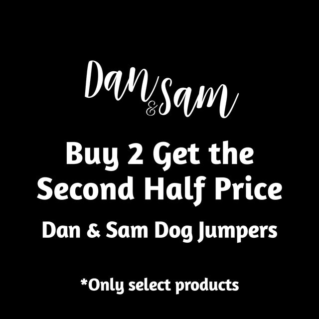 Dan & Sam Dog Jumpers – Buy 2, Get the 2nd Half Price