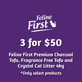 Feline First Premium Cat Litter 4kg Multi-Buy 3 for $50