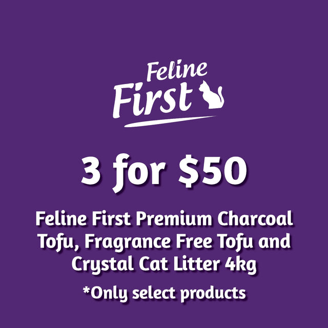 Feline First Premium Cat Litter 4kg Multi-Buy 3 for $50