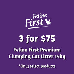 Collection image for: Feline First Premium Clumping Cat Litter 14kg Multi-Buy 3 for $75