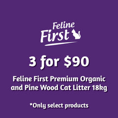 Collection image for: Feline First Premium Cat Litter 18kg Multi-Buy 3 for $90