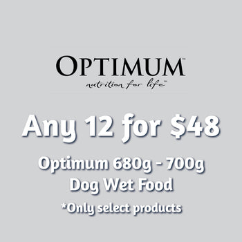 Optimum 700g Dog Wet Food Multi-Buy - Any 12 for $48