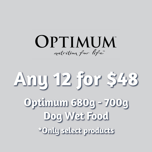 Optimum 700g Dog Wet Food Multi-Buy - Any 12 for $48
