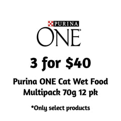 Collection image for: Purina ONE Cat Wet Food Multipack 12 x 70g Multi-Buy 3 for $40
