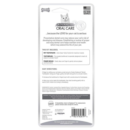 Nylabone - Advanced Oral Care Dental Kit for Cats