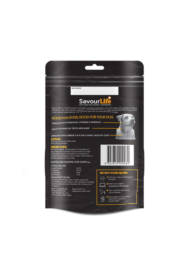 SavourLife - Australian Chicken Liver Strips (165g)