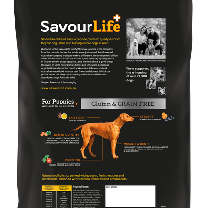 SavourLife - Grain Free Chicken Puppy Dry Food (2.5kg)