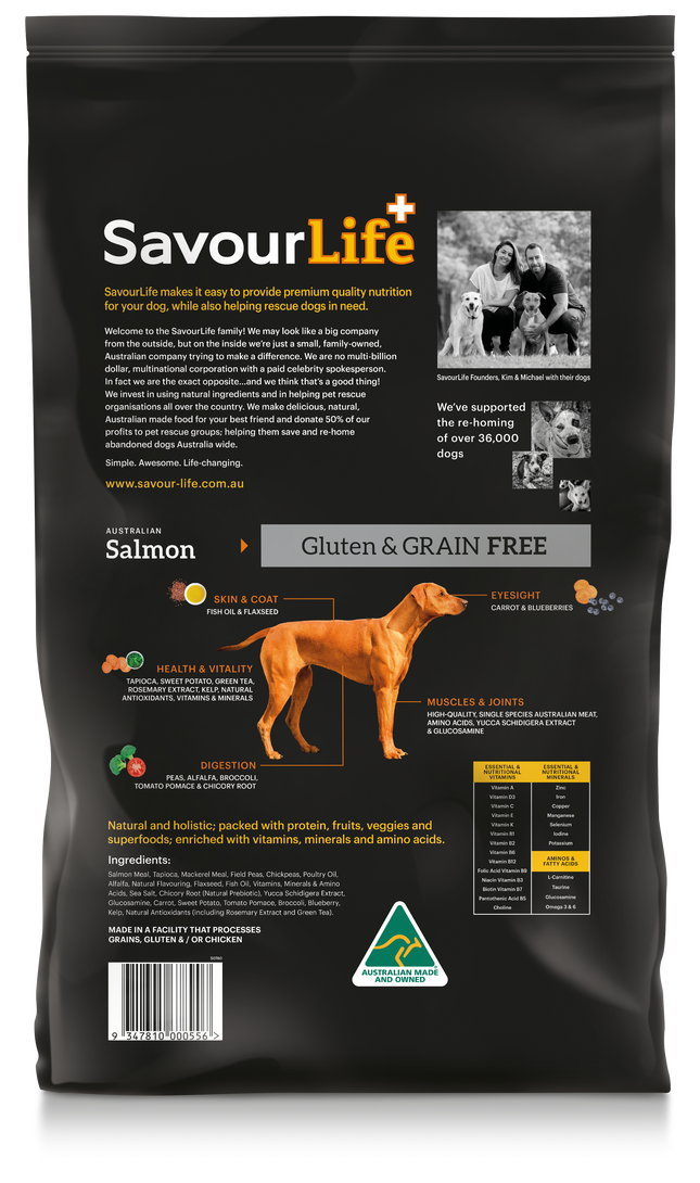 SavourLife - Grain Free Salmon Dog Dry Food (10kg)