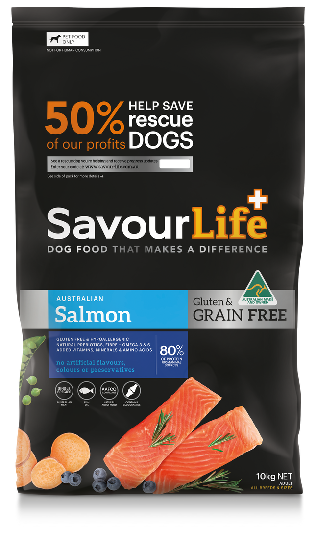 SavourLife - Grain Free Salmon Dog Dry Food (10kg)