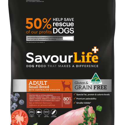SavourLife - Grain Free Chicken Small Breed Dog Dry Food (2.5kg)