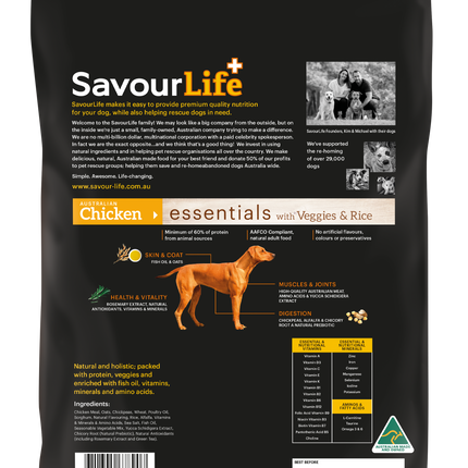 SavourLife - Essentials Chicken Dog Dry Food (3kg)