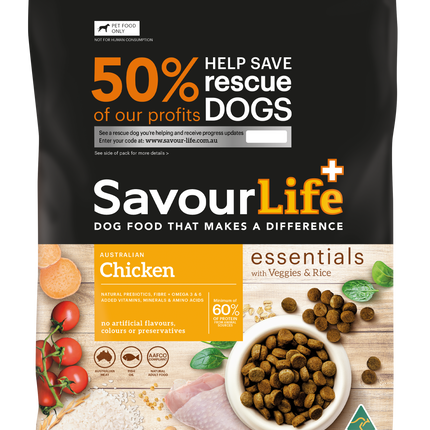 SavourLife - Essentials Chicken Dog Dry Food (3kg)