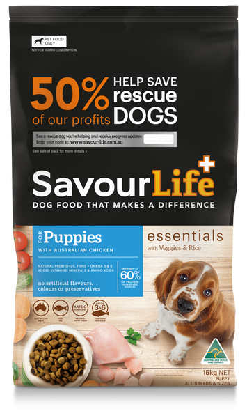 SavourLife Essentials Chicken Puppy Dry Food (15kg) – Pets Domain