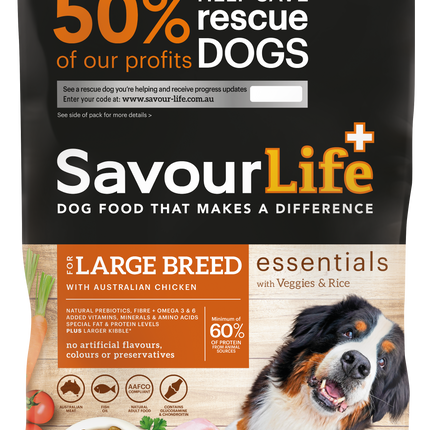 SavourLife - Essentials Chicken Large Breed Dog Dry Food (15kg)