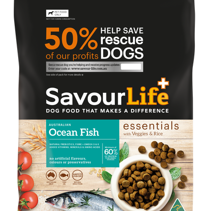 SavourLife - Essentials Ocean Fish Dog Dry Food (3kg)
