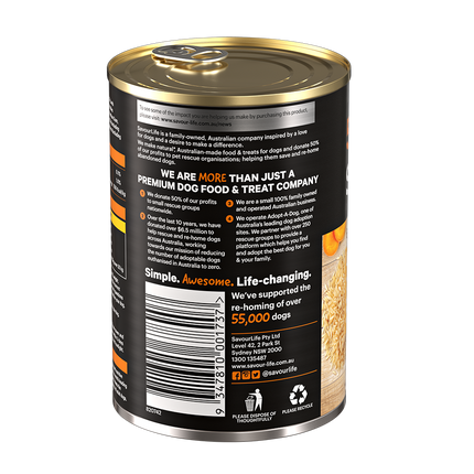 SavourLife - Essentials Chicken with Vegetables & Rice Dog Wet Food (400g)