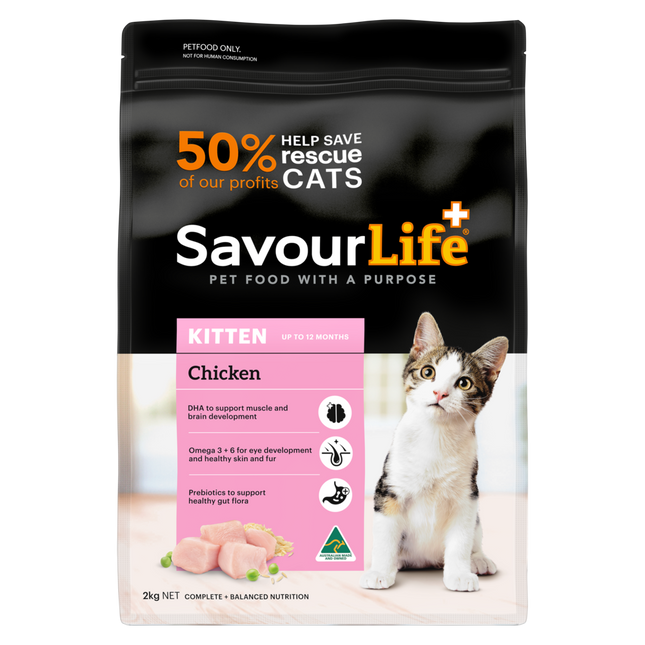 SavourLife Kitten Chicken Dry Cat Food (2kg)